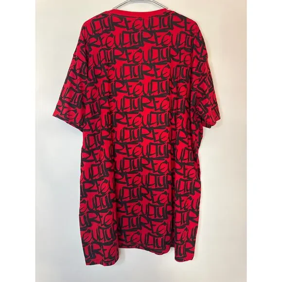 Hustle Bear Shirt Men's 3XL Red Short Sleeve Graphic Tee Round Neck Teddy Bear - Picture 3 of 3